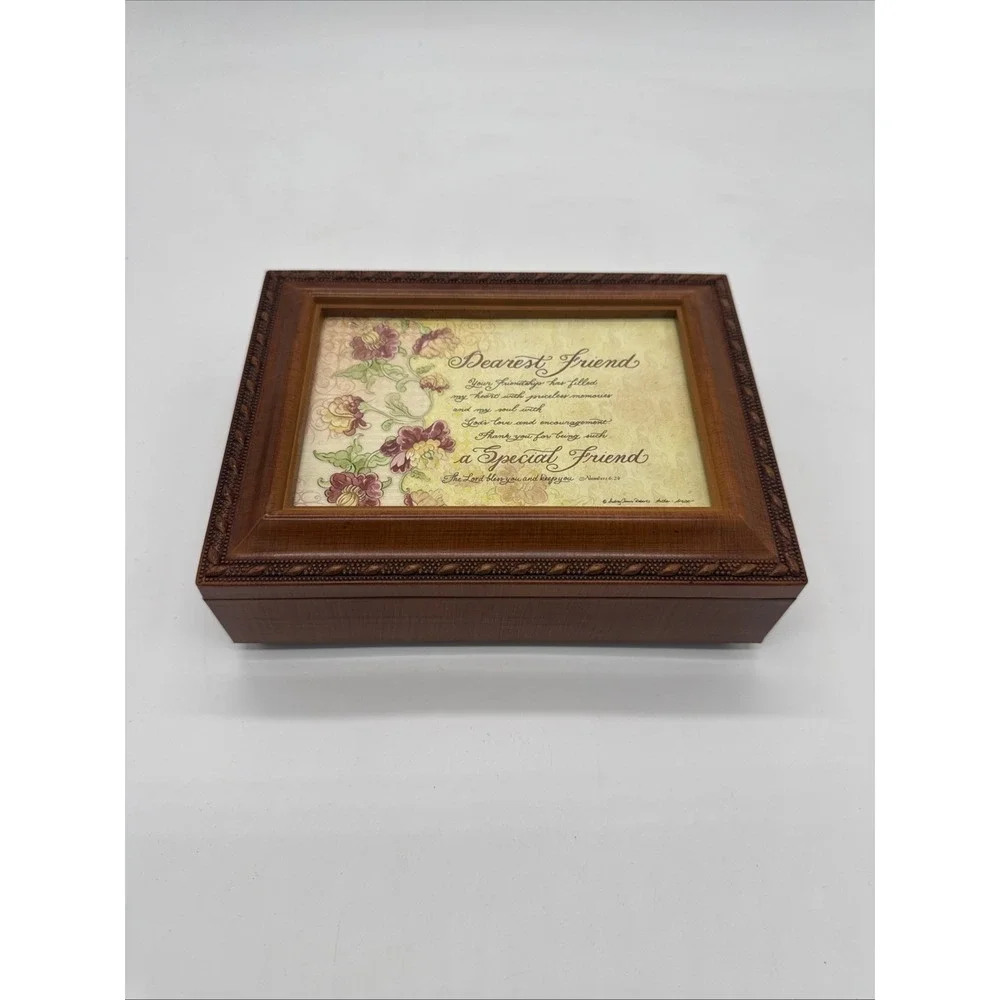 Dearest Friend Special Music Box Plays What a Friend We Have in Jesus (jewelry)
